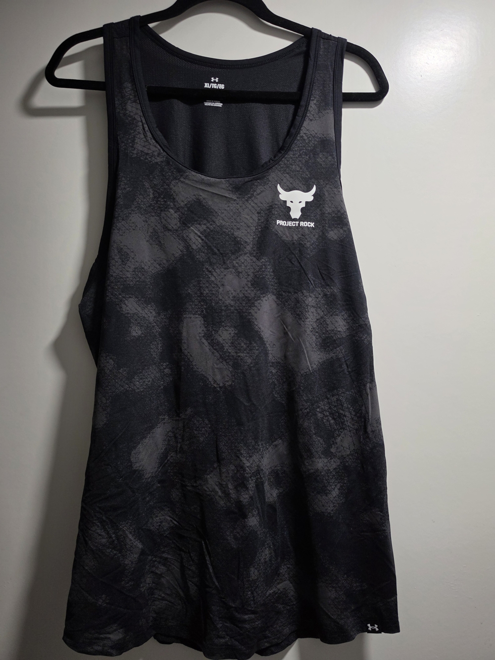 Under Armour Project Rock Black Gray Tank Top